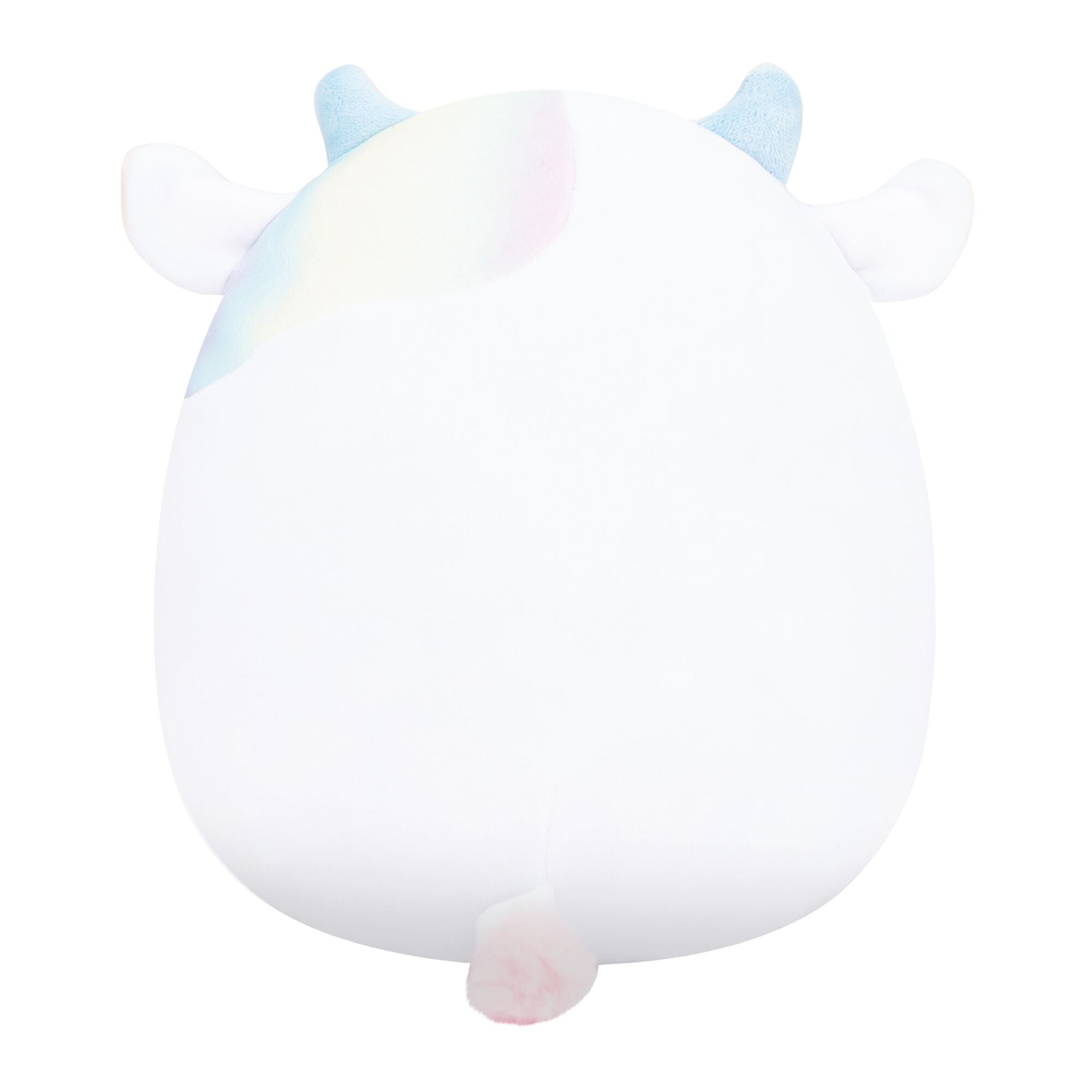 5-Inch Belozi the White And Rainbow Tie-Dye Cow Holding Cotton Candy - Image 4
