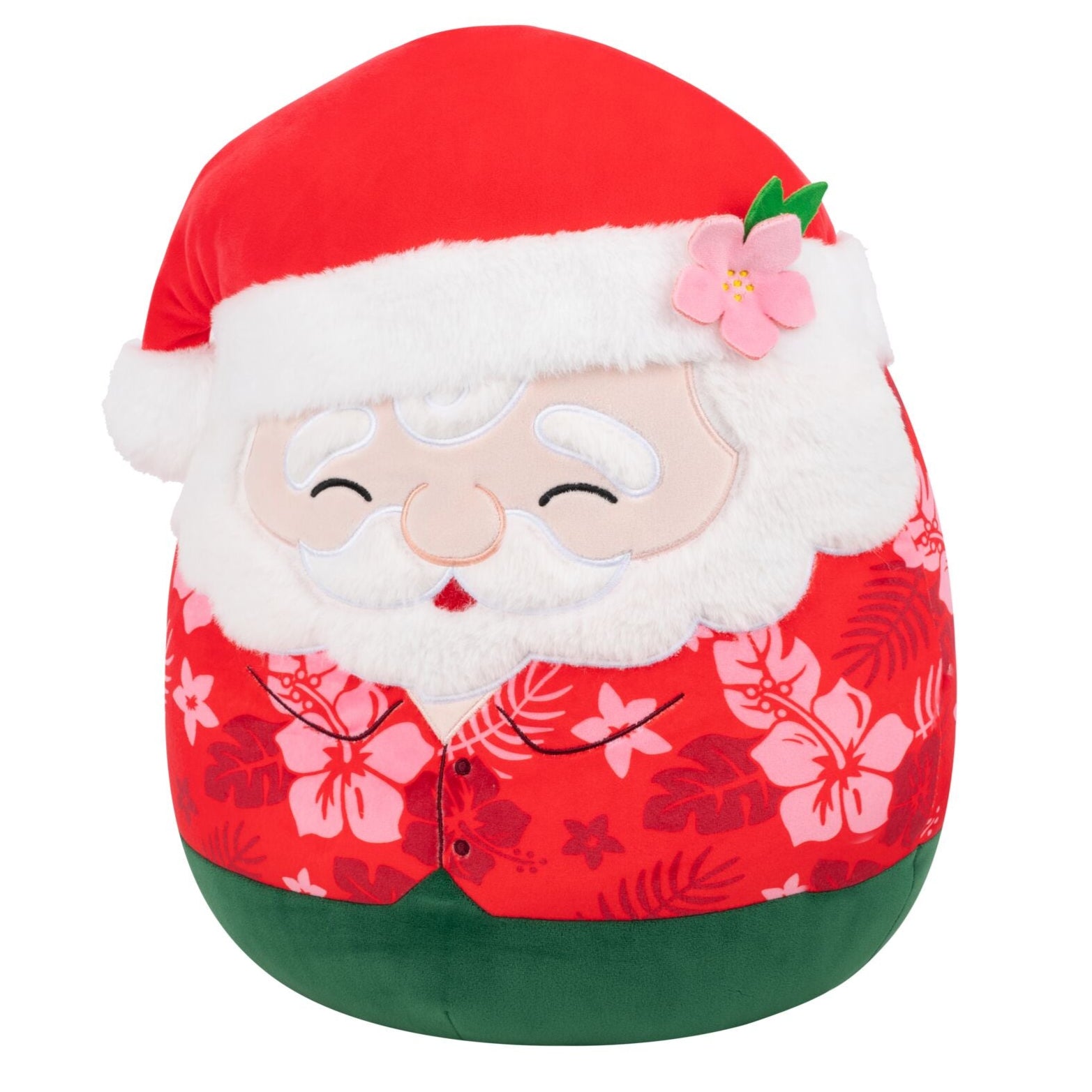 14-Inch Nick the Santa Claus in Red Hawaiian Shirt - Image 2