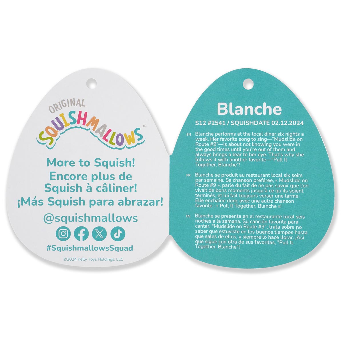 12-Inch Blanche the Cream and Purple Possum - Image 6