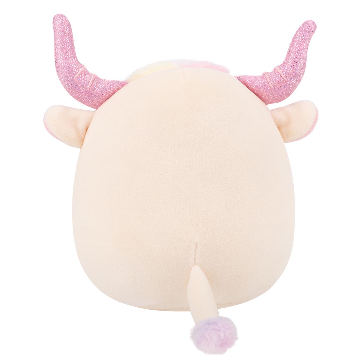 5-Inch Dagnus the Tan Highland Cow with Rainbow Tie-Dye Belly - Image 4