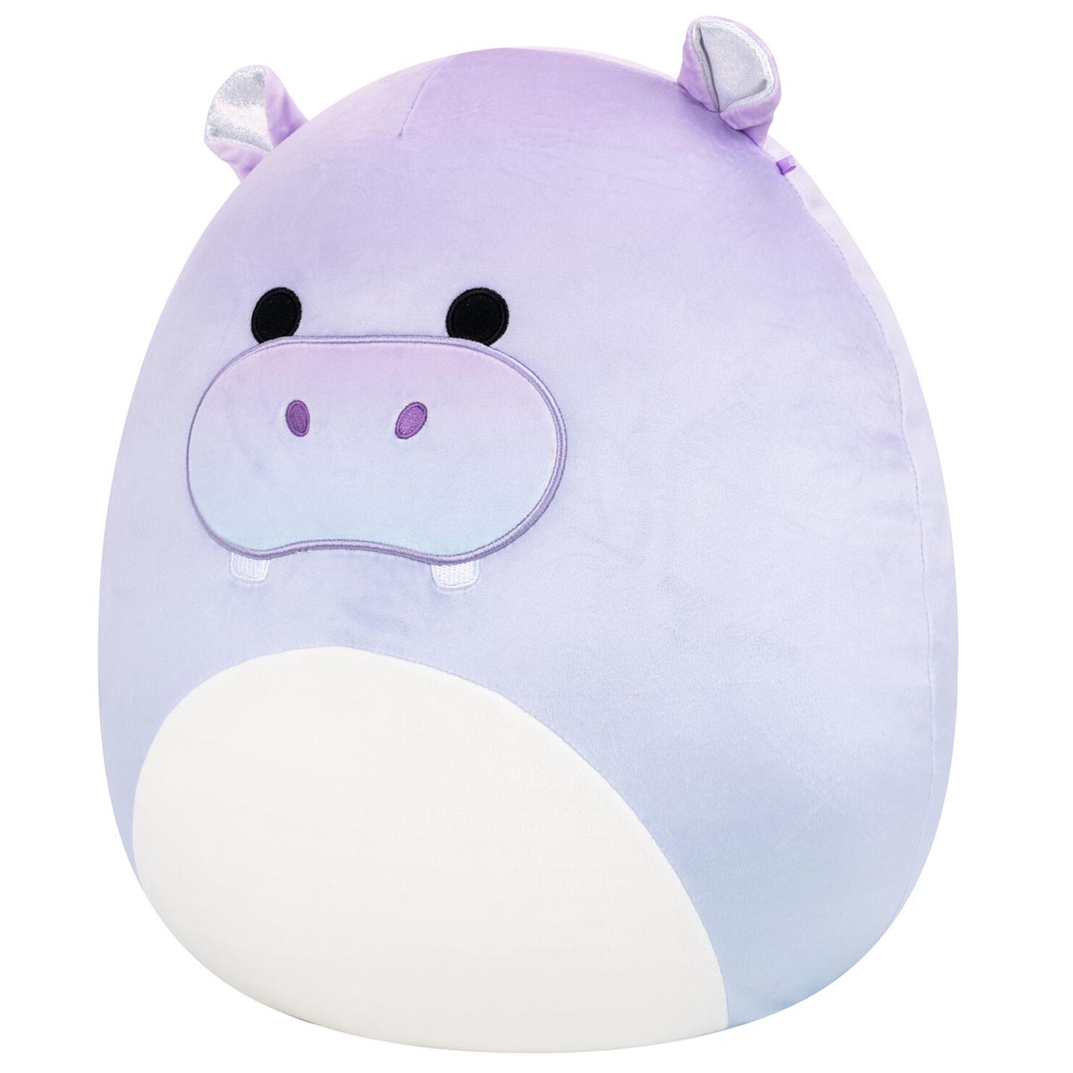 14-Inch Benedict the Purple Gradient Hippo with Sparkly Ears - Image 2