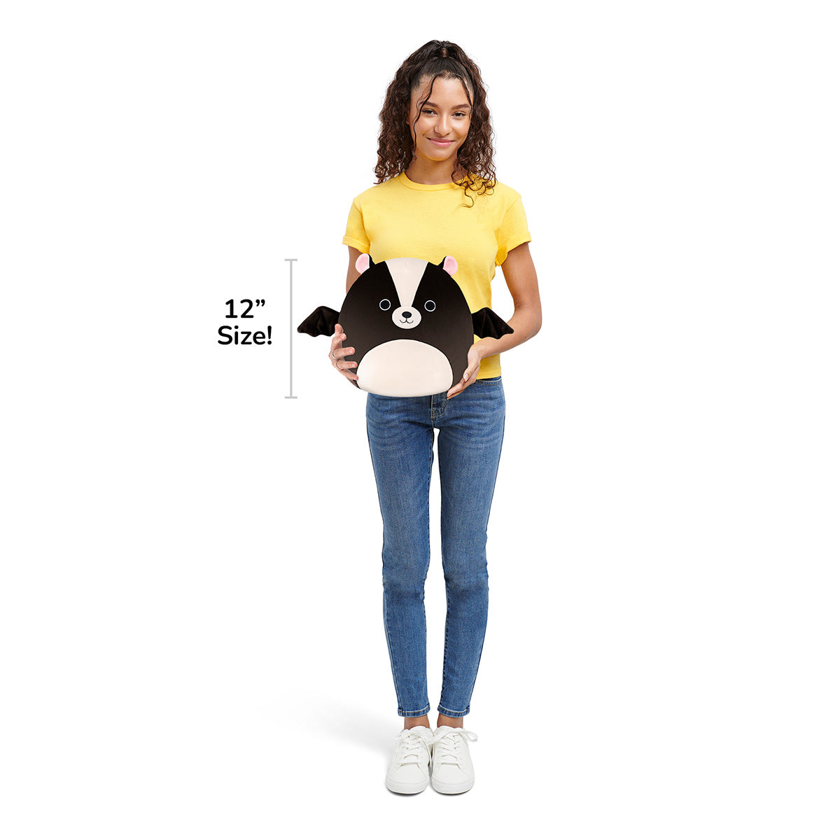12-Inch Skyler the Black and White Skunk Bat - Image 7