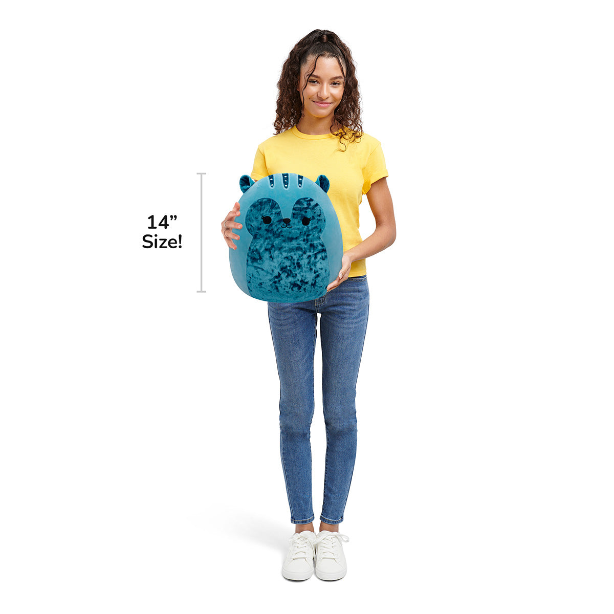14-Inch Brunhilda the Blue Tonal Squirrel with Velvet Accents - Image 7